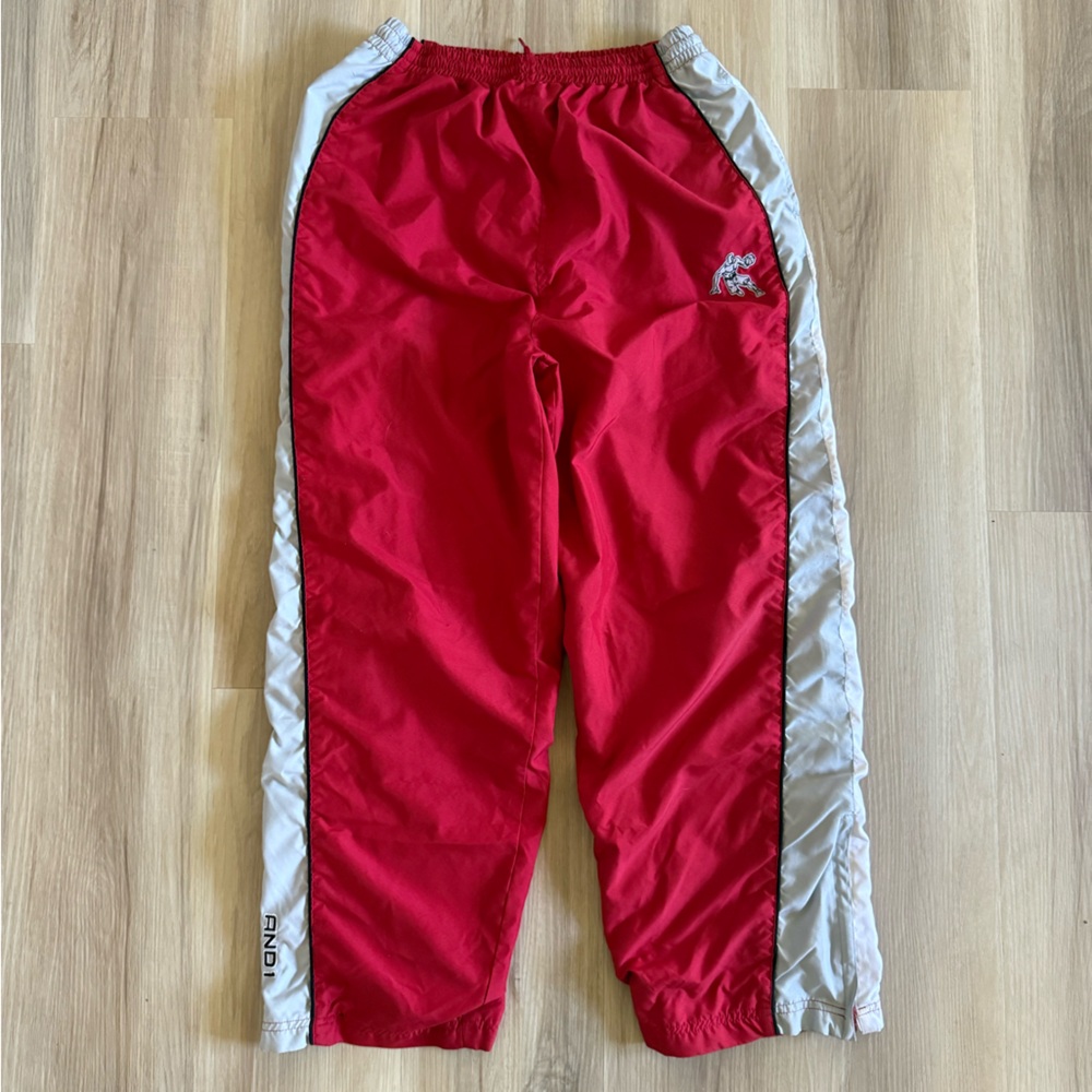 Y2K AND1 Red Athletic Pants